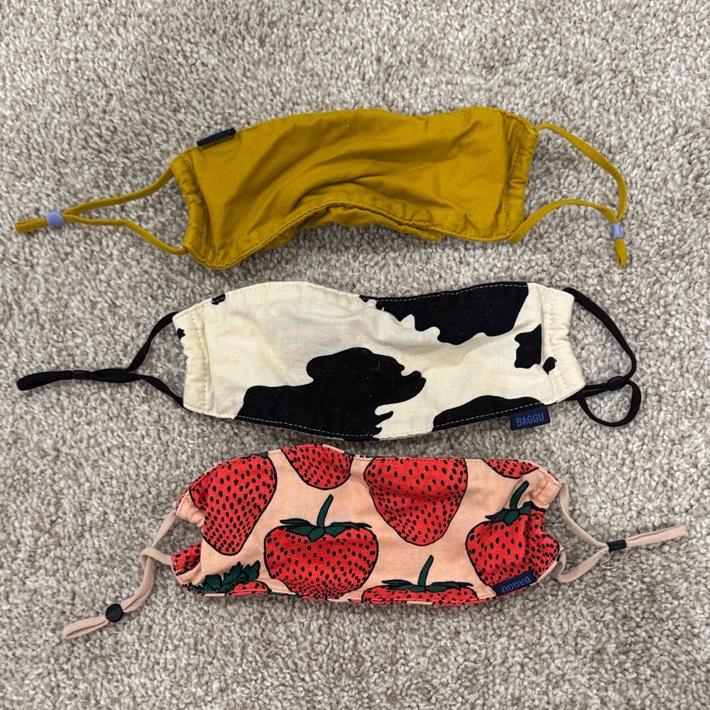Baggu masks x3